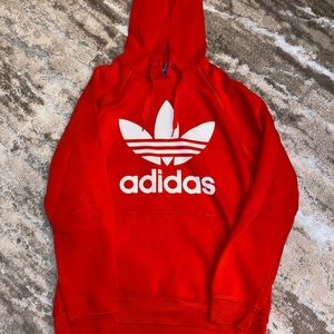 Red Adidas Hoodie (Size M)